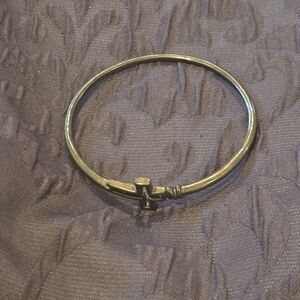 Brass Bangle with Cross Design for Women.